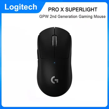 Logitech G Pro X Superlight Wireless Gaming Mouse HERO 25K Сенсорные Игровые Мыши с 5 Кнопками HERO 25600DPI Беспроводная Мышь Для Геймера