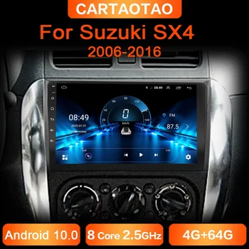 4 ГБ + 64 ГБ Android 10,0 DSP RDS автомобильный радиоприемник GPS навигация мультимедийный видеоплеер для Suzuki SX4 2006 2007 2008 2009-2015 2016 2DIN