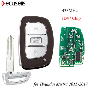 Ecusells 3 кнопки Smart Remote Автомобильный брелок 433 МГц ID47 Чип для Hyundai MISTRA 2015 2016 2017