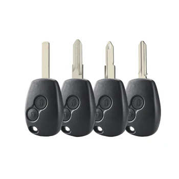 Корпус Дистанционного Ключа с 2 Кнопками для Renault Duster Modus Clio 3 Twingo DACIA Logan Sandero Kangoo для Nissan Чехол для Ключей Автосигнализации