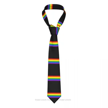 ЛГБТ Прайд Новый Галстук с 3D-печатью Шириной 8 см, Аксессуары для рубашки из полиэстера, Украшение вечеринки