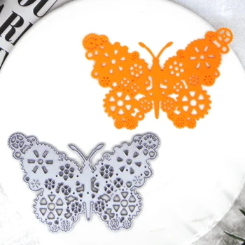 Металлические режущие формы в стиле бабочки в стиле стимпанк для изготовления поздравительных открыток и альбомов, формы для трафаретов для тиснения, скрапбукинга