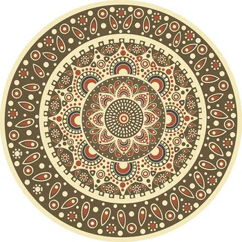 Новые круглые ковры с этнической персидской мандалой, коврик для пола, коврики для гардероба, коврик для йоги, Нескользящий круглый ковер для гостиной